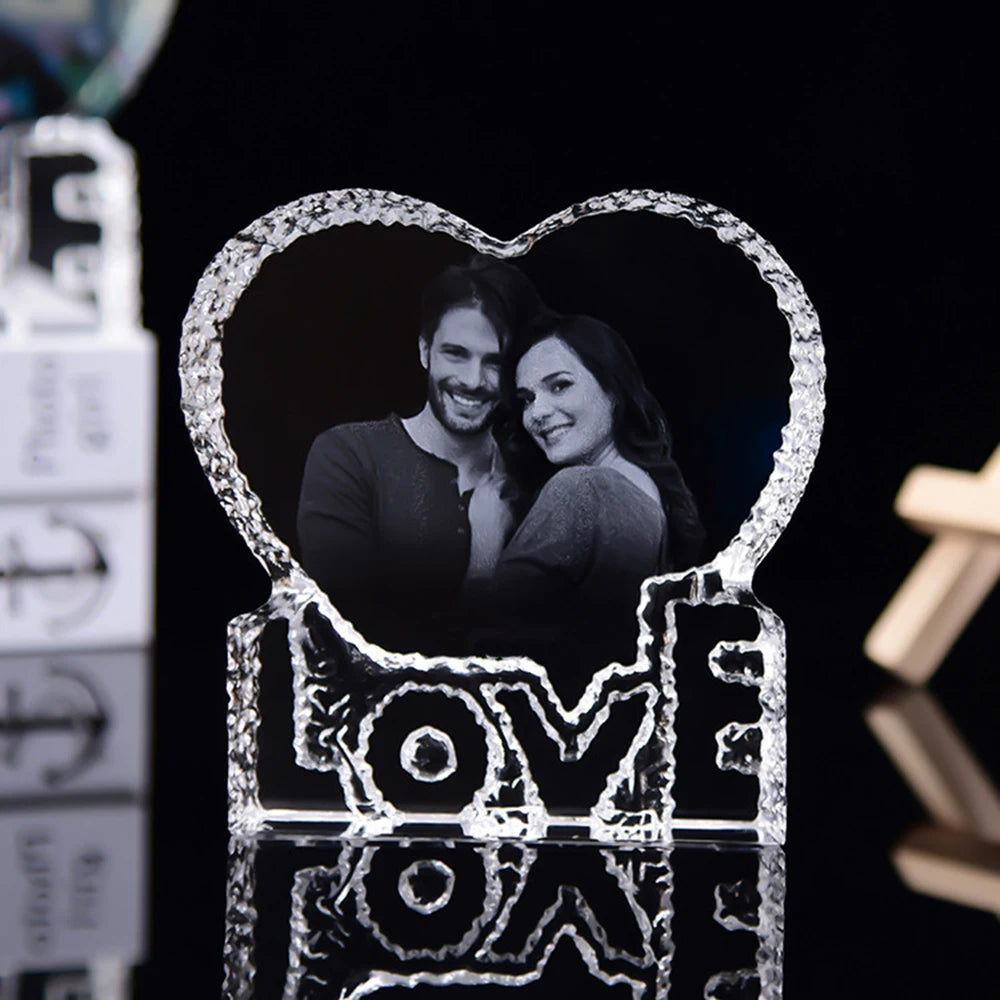Customized Crystal Photo Bluetooth Night Light