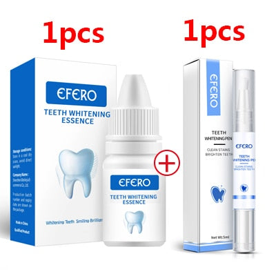 EFERO Teeth Whitening Essence Removes Plaque Stains Tooth Bleaching Cleaning Serum White Teeth Oral Hygiene Tooth Whitening Pen